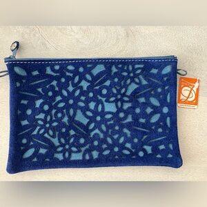 Suede carrying bag/wristlet